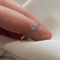 Crystal Zircon Stone Oval Diamond Ring for girl Engagement Solitaire Ring Size - Gift Boxed Ring. 