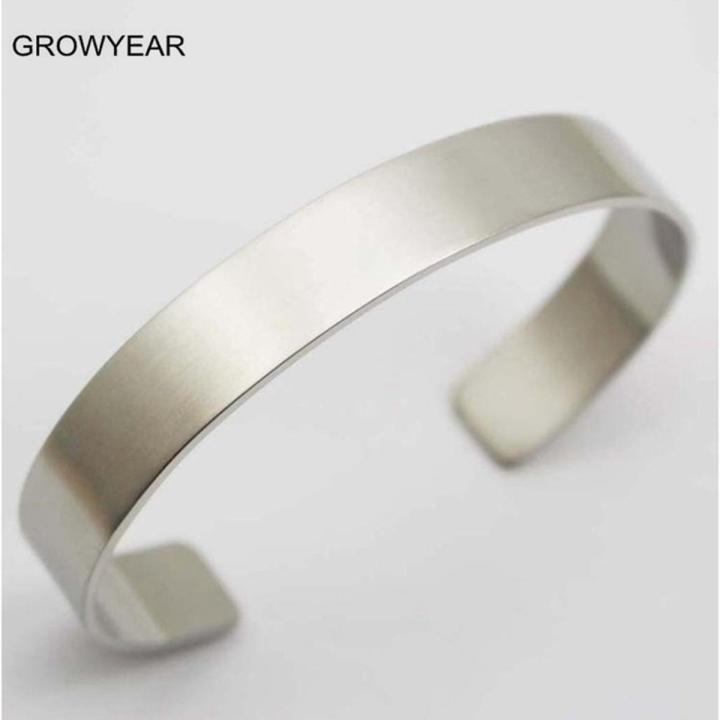 happy one Wholesale Bulk Unisex Blank Metal Cuff Bangles Bracelets 316L Stainless Plain Bangles For Men Women Daraz.pk