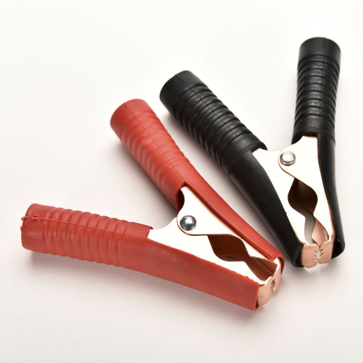 2pcs Metal Car Battery Clips Crocodile Alligator Test Clamps 100A 90mm ...
