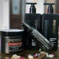 Bremod Professional 4Fold Hair Care Set (Keratin Shampoo+Keratin Conditioner+ Argan Hair Serum+ Keratin B5 Hair Mask). 