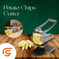 Potato Chips Cutter, Stainless Steel Chips Making Machine, French Fries Potato Chipper Machine, Stainless Steel Slicer Chopper, Vegetables Cucumber Carrot Onion in Silver, Potato Chipper French Fries Cutter for Kitchen – Commodity Store. 