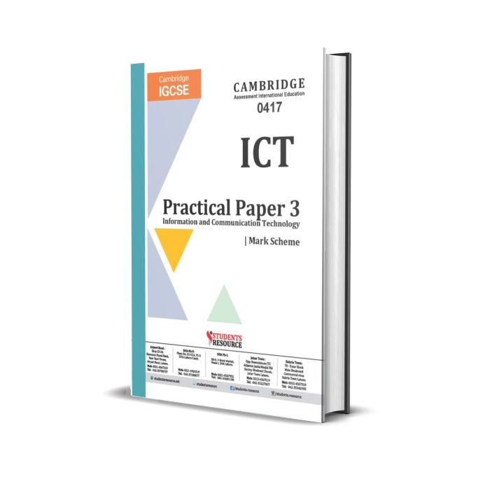 IGCSE ICT 0417 Paper 3 Yearly | 2018-2023 | All Variants | Ring Bind