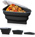 Reusable Pizza Storage Container With 5 Microwavable Serving Trays For Pizza Slices Foldable Food Storage Box Kitchen Tools. 