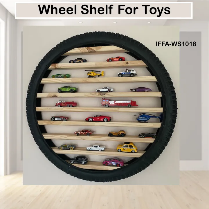 Wheel%20Shelf%20For%20Toys%20%E2%80%93%20Toy%20cars,%20truck%20Shelf%20%E2%80%93%20Wheel%20Shaped%20Multipurpose%20Wall%20Shelf%20-%20Image%202