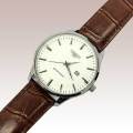 CASSRAY Luxury Fashion Water Resistant Luminous Leather Straps Business Watch for Men. 