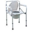 Lifecare Enterprises Adjustable Aluminum  3-in-1 Foldable Height Adjustable Commode Chair | Folding Bedside Commode, Commode Chair for Toilet is Height Adjustable Capacity. 