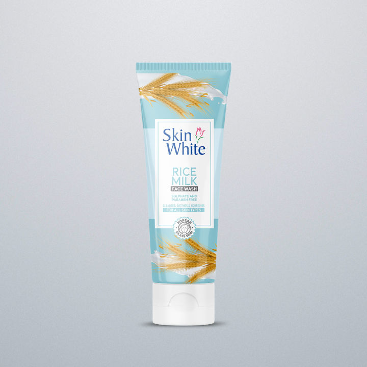 Skin White Rice Milk Face wash (Sulphate & Paraben Free) 100ml