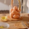Quality Woven Rattan Placemats For Table Bulk Round Hot Pad Plate Cup Mat All Natural Hot Insulation Padding Kitchen Accessories. 