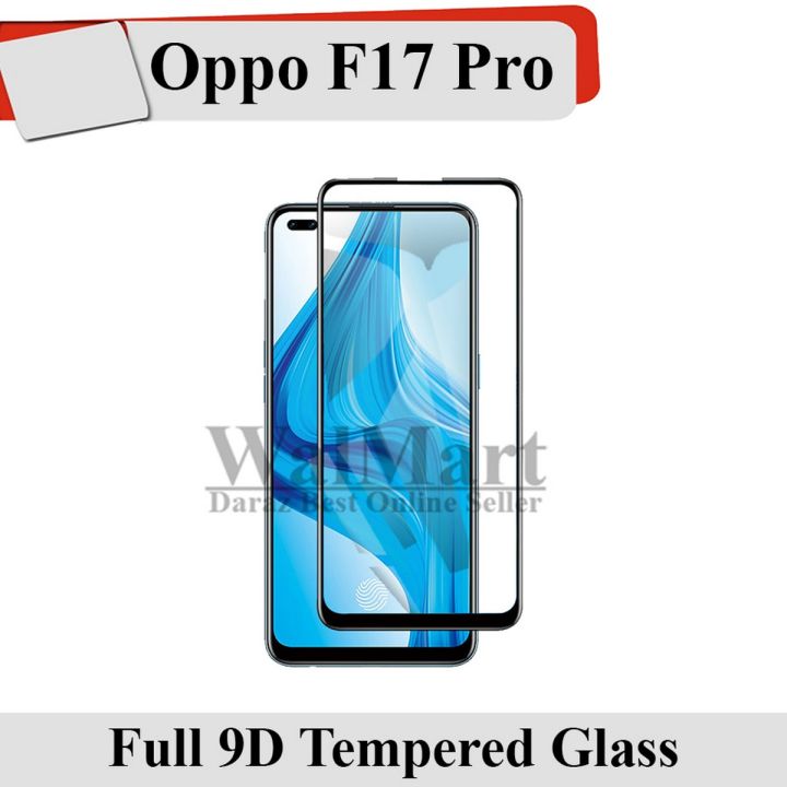 Oppo F17 Pro Full Black 9D|5D|6D|10D|11D|21D Tempered Glass Screen Protector Full Glue Edge To Edge For Oppo F17 Pro
