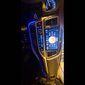 Car Blue LED Central Control Instent Panel Ambient Light for Toyota Highlander 2013 2014 2015 2016 2017 2018 2019. 