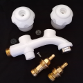 Water Tap Double BIBcock For Toilet Shower with Brass bush and Spindle High Quality. 
