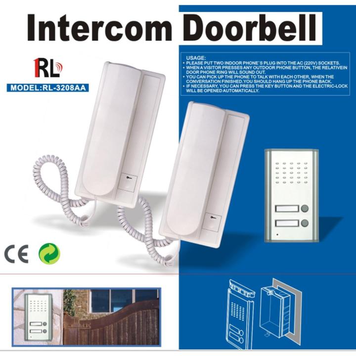 Double Unit 2 Set Door bell Door Phone Intercom High Quality For Home Office