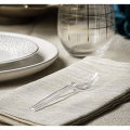 Disposable Transparent Plastic Spoon, (Pack Of 100), Disposable Cutlery, Disposable Plastic Spoons Pack of 100. 