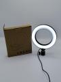 Semi Professional Small Ring Light & Holder & Converter For Tik Tok Videos Youtubers , Facebook Online Chat Makeup - Black. 
