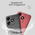 Biruiqu For Tecno Spark 10C Shockproof Anti Slip Soft TPU Sandstone Matte Back Case Cover. 