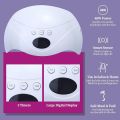 HNM 6 Colors Gel Nail Starter Kit with 48W LED Curing Lamp Base and Top Coat UV LED Soak Off Nail Polish Remover Wrap Manicure Tools Gift Set, Purple Gel Polish Full Set For Beginners DIY at Home uk import a966. 