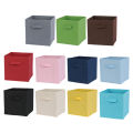 Foldable Storage Cube Organizer Basket Bin Storage Boxes Storage Container with Handles for Travel Moving Toy Storage Box. 