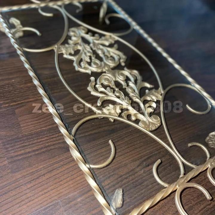 Wrought Iron Stand Golden