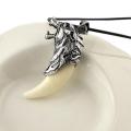 Cool Brave Men Wolf Head Tooth Pendant Necklace Domineering Jewelry Fashion Gift. 