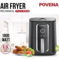 NEW Povena 6.5L oil-free fryer PVN-6518 - 1800W - Black. 