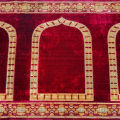 Velvet Prayer Mats, Prayer Rug & Prayer Carpet | Red Color Soft Masjid Carpet Saf Matt | Quilted Jai Namaz Dari Saff Chatai | Islamic Muslim Salah Mat | Muslim Pray Rug Namaz Sajadah Mat | Masjid Carpet Saaf. 