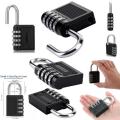 4 Digit Combination Padlock Black Number Luggage Travel Code Lock. 