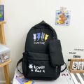 AHT Fashion High School Bookbag 2pcs Set Bag Laptop Backpack Women Shoulder Bag Black Mochila for Teen Boys Schoolbag Girls Rucksack. 