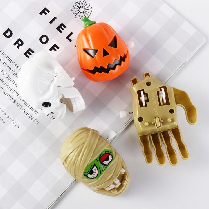 Fidget Toy Pumpkin Halloween Clockwork Toy Broken Hand Lifelike Broken Hand Wind Up Toys Mummy Walking Pumpkin Clockwork Toy Children's Toys