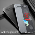 (Free Tempered Glass)Biruiqu For ASUS ROG Phone 5 Series ROG 5Shockproof Anti Slip Soft TPU Sandstone Matte Back Case Cover. 