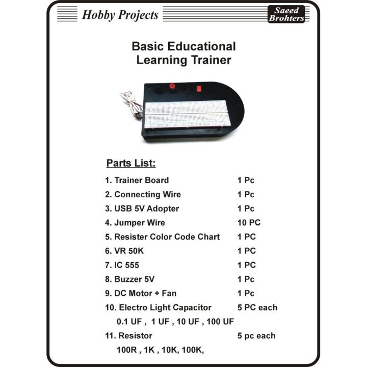 Basic Educational learning trainer.