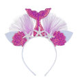 Decorative Head Band Practical Faux Leather Mermaid Tail Exquisite Hairhoop Headband for Home. 