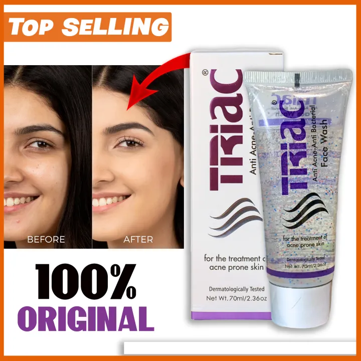 Triac Anti Acne Face Wash 70ml | Anti-Bacterial Face Wash for Acne-Prone Skin
