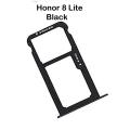 Honor 8 Lite Black Sim Card Tray And Micro SD Card Slot Holder. 