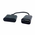 15CM Docking 30-pin Female To USB 2.0 Female Data Charge Short Cable Dock 30P Black White. 