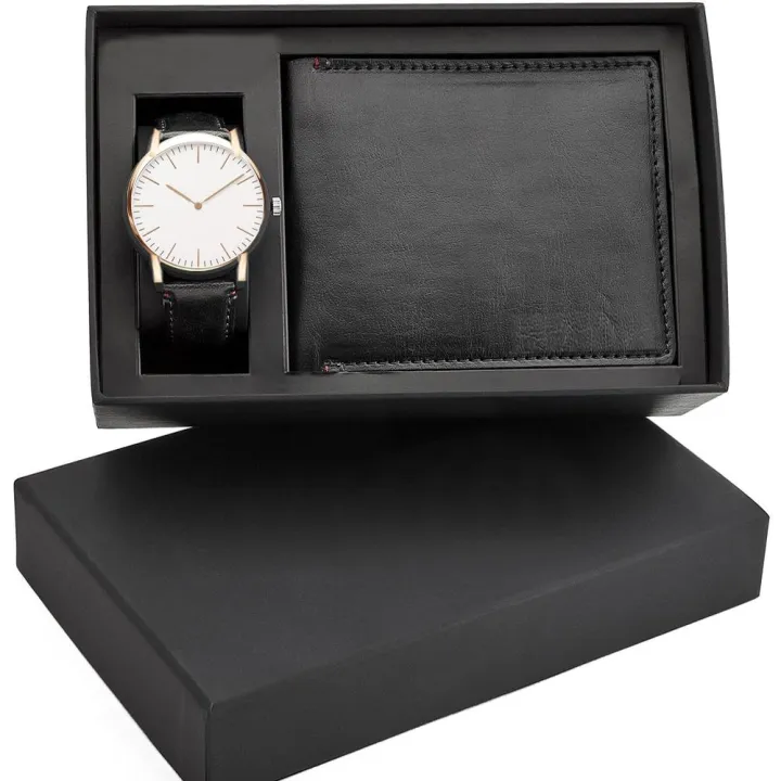 Black%20Genuine%20Leather%20Wallet%20and%20White%20Watch%20Gift%20Set%20-%20Image%203