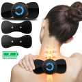 Rechargeable EMS Mini Body Massager Portable and Rechargeable Microcurrent Mini Pain Relief Neck Massager. 