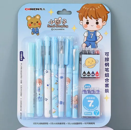 6pcs%20Pens%201pc%20removal%20/%208pcs%20ink%20cartridge%20Fountain%20Pen%20Fine%20Medium%20Ef%20+%20F%20M%20Nib%20Writing%20Fluency%20Standard%20Cute%20stationary%20items%20for%20girls%20%7C%20Cute%20stationary%20items%20for%20girls%20-%20Image%203