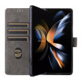 Vantime for Samsung Galaxy Z Fold6 PU Leather Wallet Case RFID Blocking Card Holder Flip Stand Shockproof Cover. 