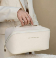 Multifunctional Portable Large Capacity Travel Cosmetic Bag with Handle Makeup Organizer Bag Storage Makeup Bag Waterproof PU Leather Travel Toiletry Bag for Women. 