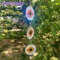 Amamia Hanging Anti Bird Rod Multi-purpose Scary Owl Eyes Reflective Wind Twisting Hanging Bird Deterrent Rod. 