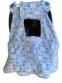 Baby Carrier CoT Cover(SKY BLUE) 100% PURE COTTON,EXPORT QUALITY,SAVE FROM WIND AIR AND DUST.. 