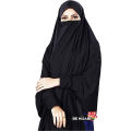 Be Hijabi Stitched Ready To Wear Long Plain Chader Hijab For Women (Black). 