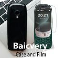 Fashion Soft silicone TPU Back Cover For Nokia 6310 2021 2,8 TA-1400 Phone Funda Case with Screen Protector Film. 