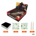 Scratch Art Set, 100 Piece Rainbow Magic Scratch Paper for Kids Black Scratch Off Art Crafts Notes Boards Sheet with 2 Wooden Stylus for Easter Party Game Christmas Birthday Gift. 
