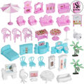 Beautiful Home Dream Become True DIY Assembled Game 4-Storey 11 Rooms and 3 Balconies Huge Big Doll House Villa Playset With Furniture & Accessories Children's Family DIY Pretend Dream House Castle Accessories Assembly Toy Girl Gift - Size Approx. 26 Inch. 