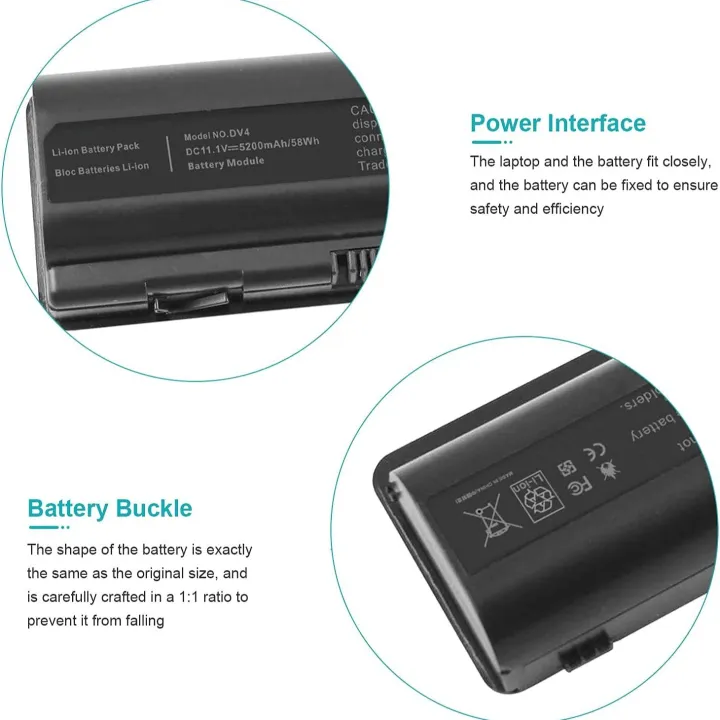Spare%20484170-001%20484172-001%20498482-001%20484170-002%20HSTNN-CB72%20Battery%20for%20HP%20Pavilion%20DV4-2040US%20DV5-1010%20CQ40%20CQ45%20CQ50%20CQ60%20EV06%20KS524AA%20462889-141%20462890-542%20484171-001%20485041-001%20497694-00%20-%20Image%203