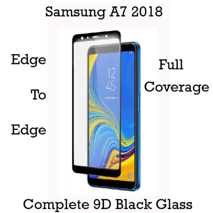 Samsung Galaxy A7 2018 Full Black 9D5D6D10D11D21D Tempered Glass Screen Protector Full Glue Edge To Edge For Samsung Galaxy A7 2018