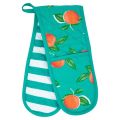Ovens gloves double oven gloves. Kitchen BBQ Double Oven Mitts Gloves | Extra Long & Thick, Heat Resistant | Quilted Cloth Attached 1 Piece Oven Gloves | 100%. 