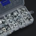 80Pcs M3 M4 M5 M6 M8 Zinc Plated 4 Claws T Nut Furniture Hardware Accessory Kit. 