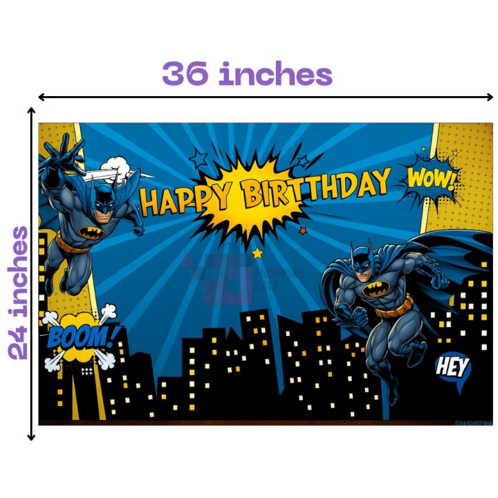 Batman%20Banner%20-%2036%20Inch%20By%2024%20Inch%20-%20Birthday%20Banner%20-%20Batman%C2%A0Themed%20Party%20-%20Black%20-%20Boys%20-%20Pack%20Of%201%20-%20Image%202